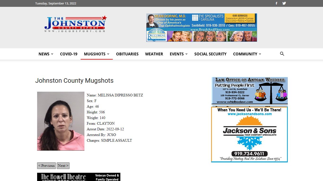Mugshots | JoCo Report